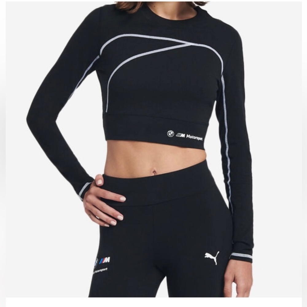 PUMA BMW Motorsport Essential Logo Crop Top